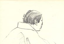 Chögyam Trungpa Rinpoche in Quick Charcoal