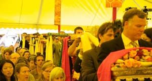 Khyentse Yangsi Rinpoche at Phuntsok Choling in Ward