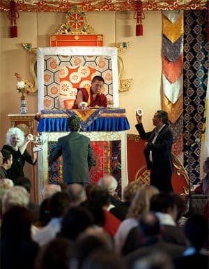 Tea and Rice ceremony welcoming Yangsi Rinpoche in Boulder