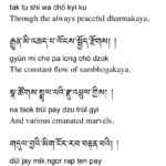 3 Supplication for Thangu Rinpoche by the 17 Karmapa