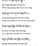 4 Supplication for Thangu Rinpoche by the 17 Karmapa