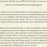 Update from Thrangu Manastery