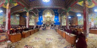 Surmang shedra completed and in use as a shedra