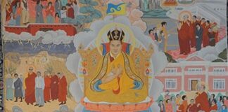 Thangka Commemorating the 50th Anniversary of the Karmapa’s visit to the West